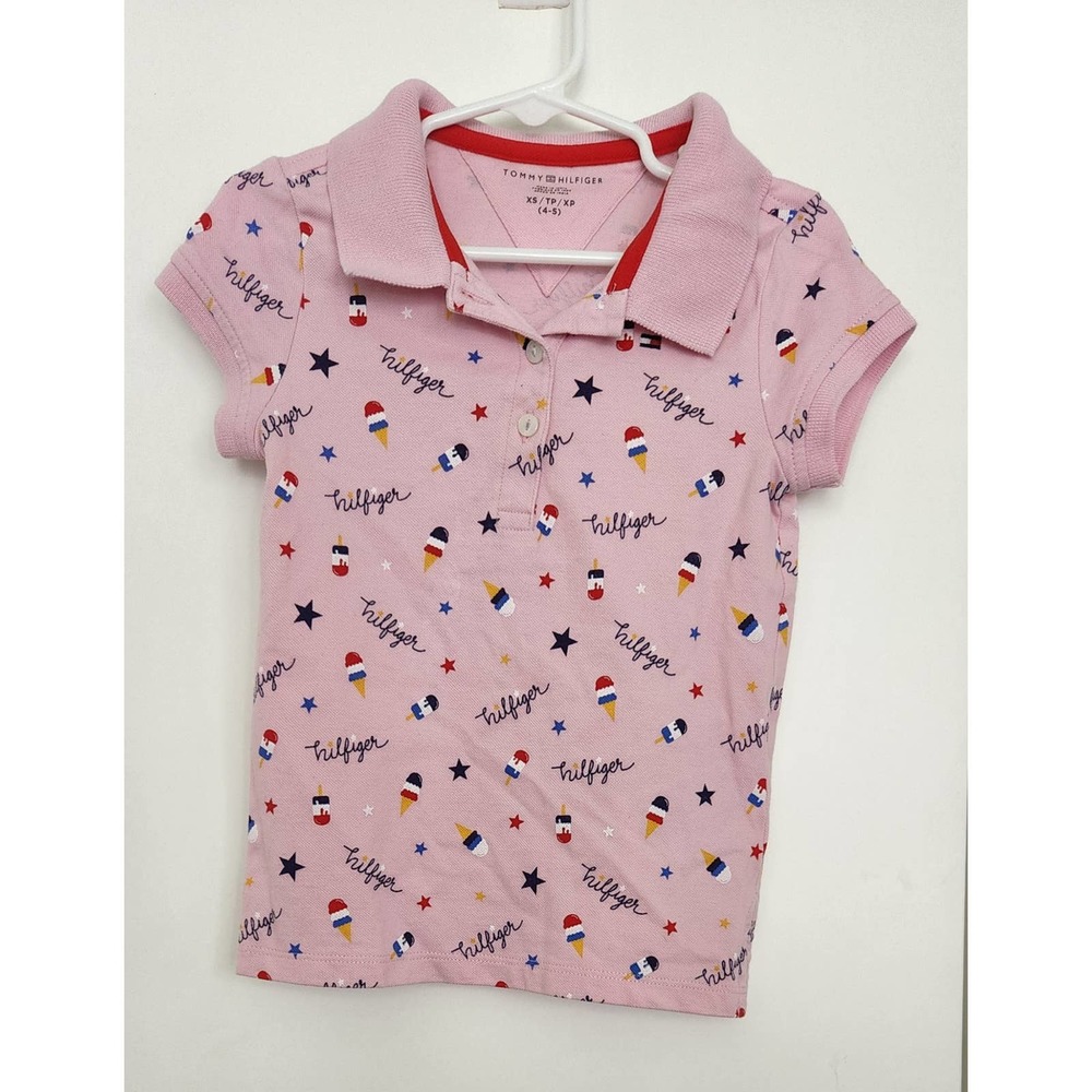 TOMMY HILFIGER Girls 4-5 Pink Shirt